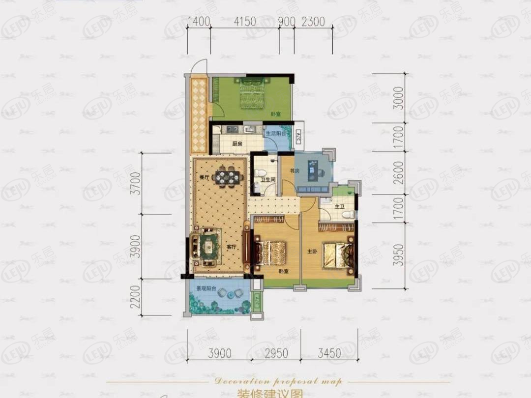 帝景银湾12号楼01户型户型图