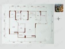 鎏嘉码头雲曜B9栋6号房标准层3室2厅2卫1厨 83.07平米户型图