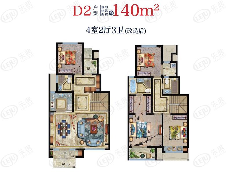 中梁壹号院d户型户型图