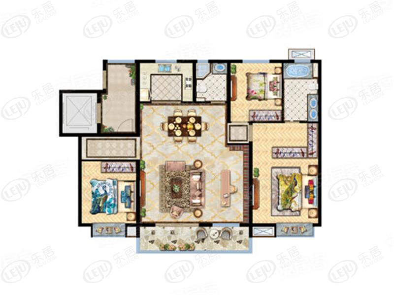 中梁首府壹号c户型户型图