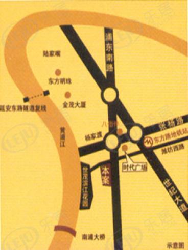 久阳滨江公寓位置交通图