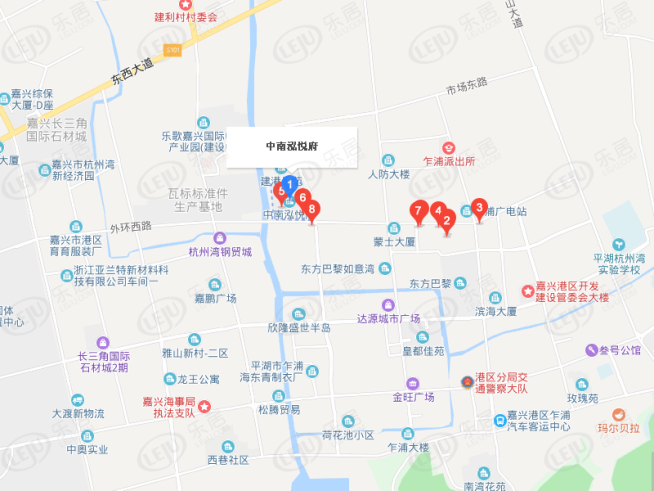 中南泓悦府位置交通图