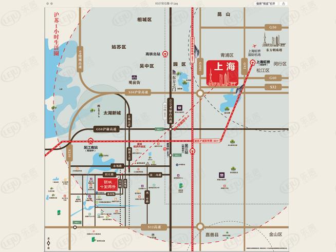 新城十里锦绣位置交通图