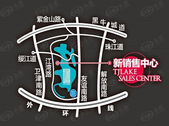 富力津门湖二期位置交通图