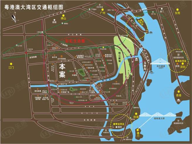 天誉·虹悦1925位置交通图