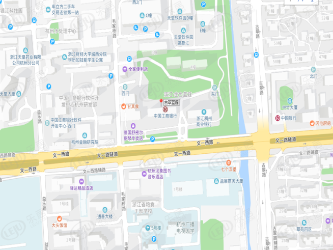 中国铁建滨江古翠蓝庭位置交通图