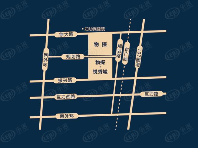 悦秀城位置交通图