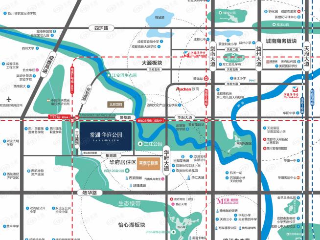 棠湖华府公园位置交通图