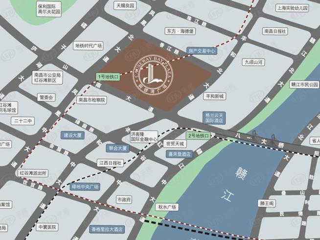 南昌铜锣湾广场位置交通图