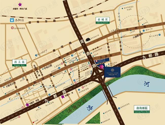 香榭里定鼎广场位置交通图