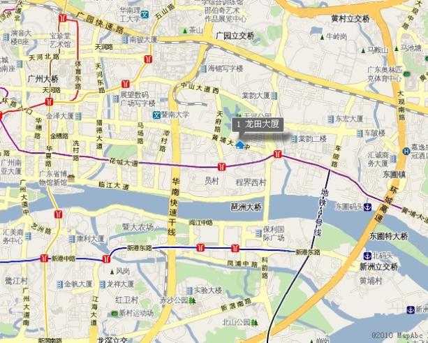 龙田大厦位置交通图
