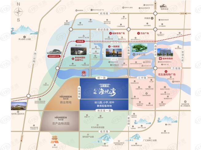 龙旺·海悦湾位置交通图