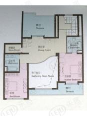 虹桥东苑西块房型: 复式;  面积段: 226 －259 平方米;
户型图