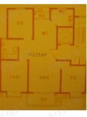 大宁家园三期房型: 三房;  面积段: 119.04 －164.48 平方米;
户型图