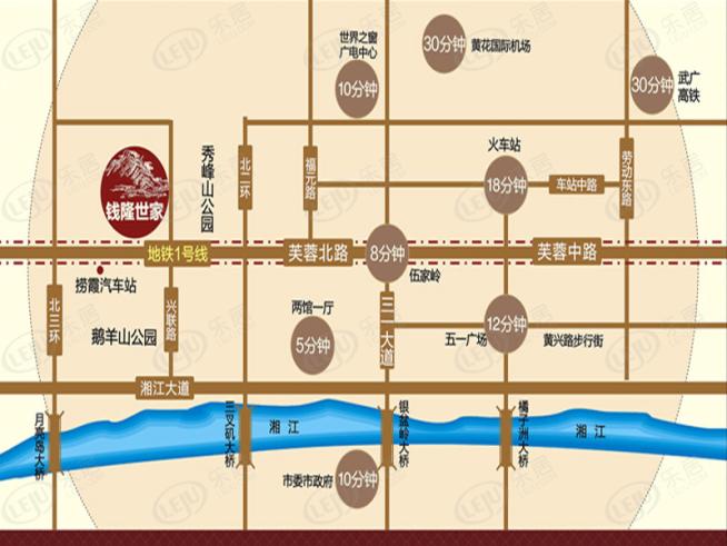 福晟·钱隆世家位置交通图