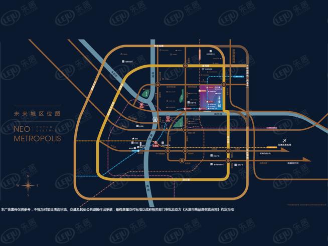 未来城位置交通图