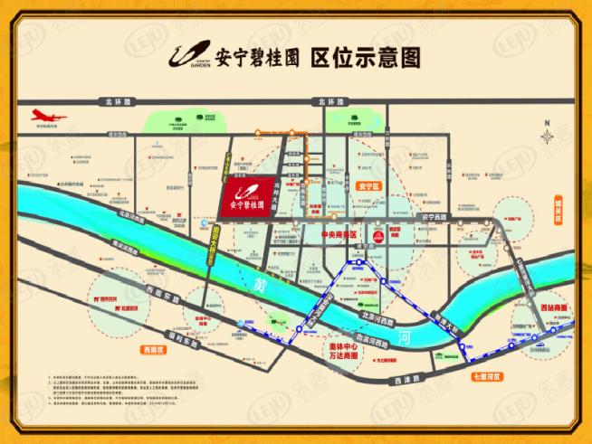 安宁碧桂园位置交通图