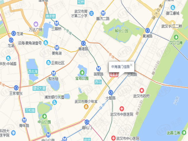 中海澳门佳园位置交通图