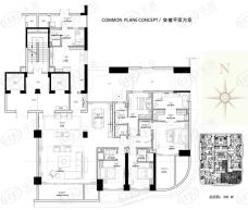 中洲·中央公寓E-CLASS330平户型图