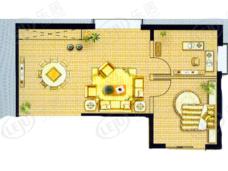 银星名庭房型: 二房;  面积段: 71 －133 平方米;
户型图