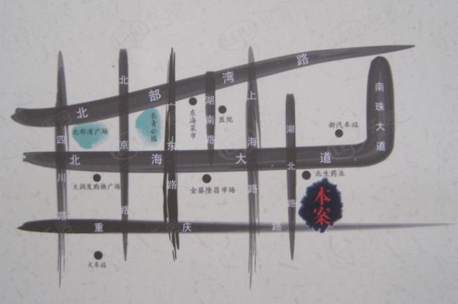 金湾花园位置交通图