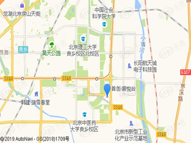 北京华发中央公园位置交通图