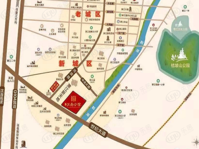 广瑞江南公馆位置交通图